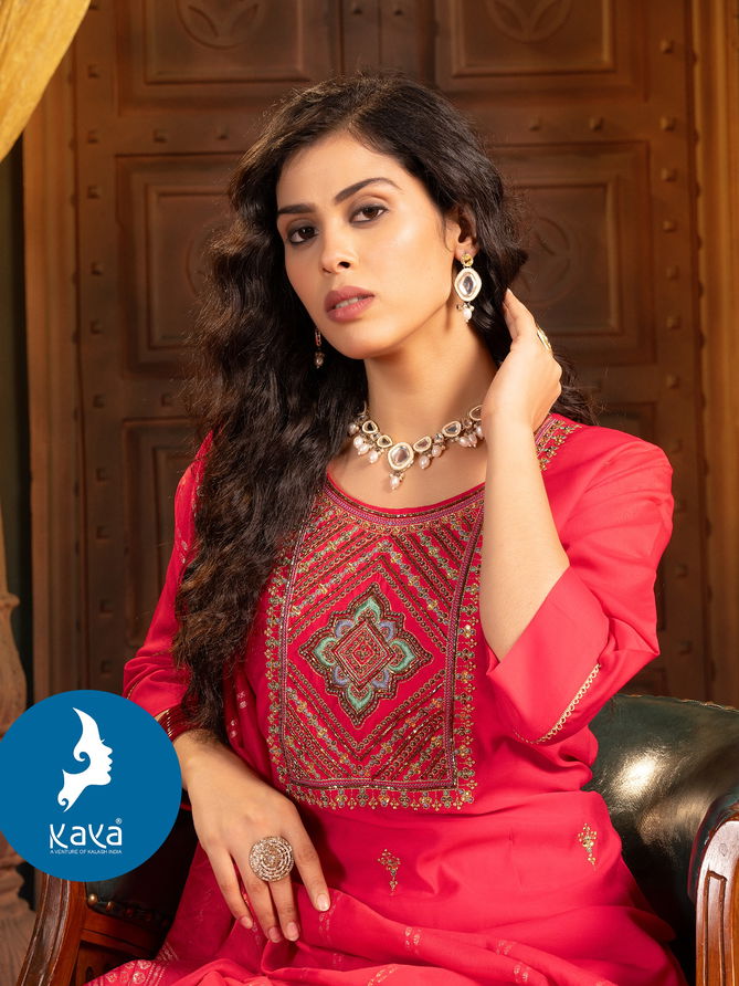 Juhi 2 By Kaya Embroidery Designer Kurti With Bottom Dupatta Wholesale Shop In Surat